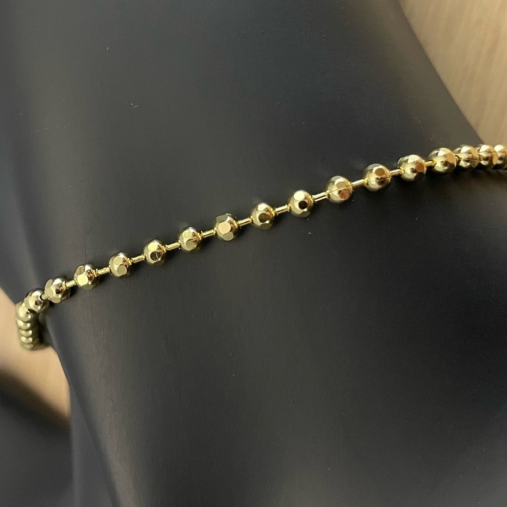 Beaded Station 7"+GBall Anklet